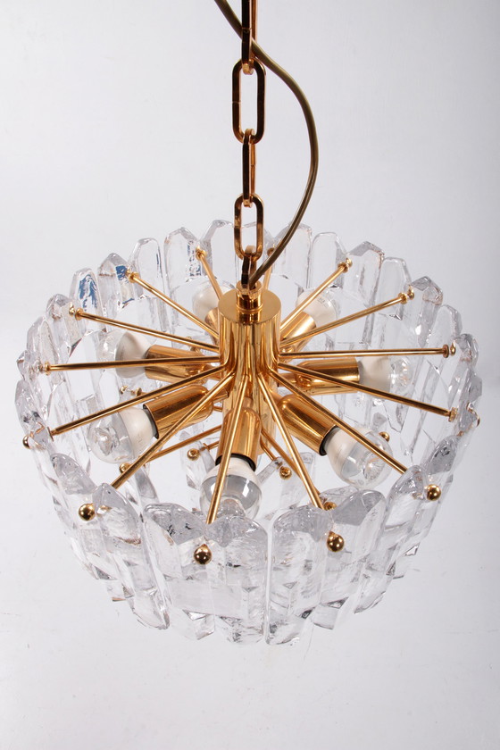 Image 1 of Regency stijl Hanglamp gemaakt van Muranoglas door Kalmar,1960 oostenrijk