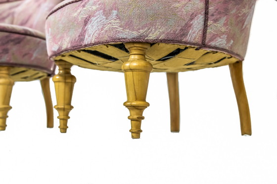 Image 1 of 2x Vintage Asymmetrische Fauteuil