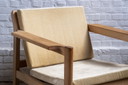 2x Børge Mogensen fauteuil Model 227 van Fredericia, jaren 60 Denemarken