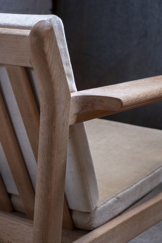 Image 1 of 2x Børge Mogensen fauteuil Model 227 van Fredericia, jaren 60 Denemarken