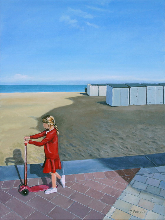 Image 1 of Roland Henrion "Aan het strand"