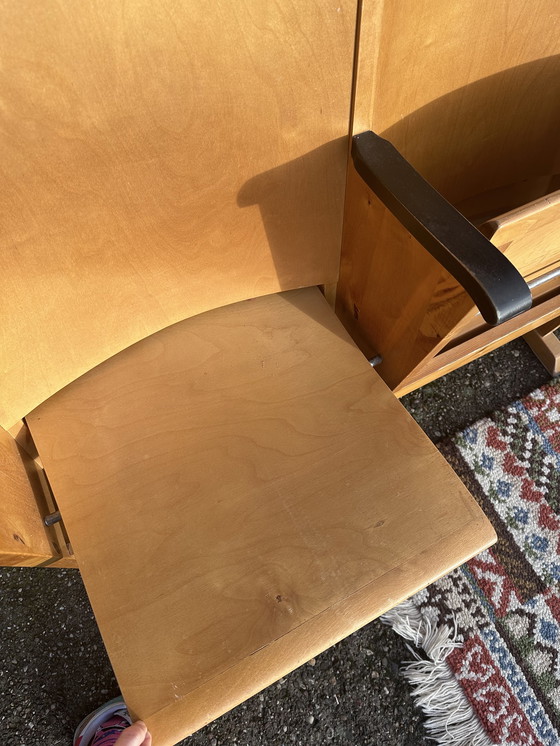 Image 1 of Vintage bioscoop stoelen