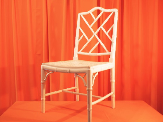 Image 1 of Vintage Jonathan Adler Chinoi Chippendale Bamboo Chair