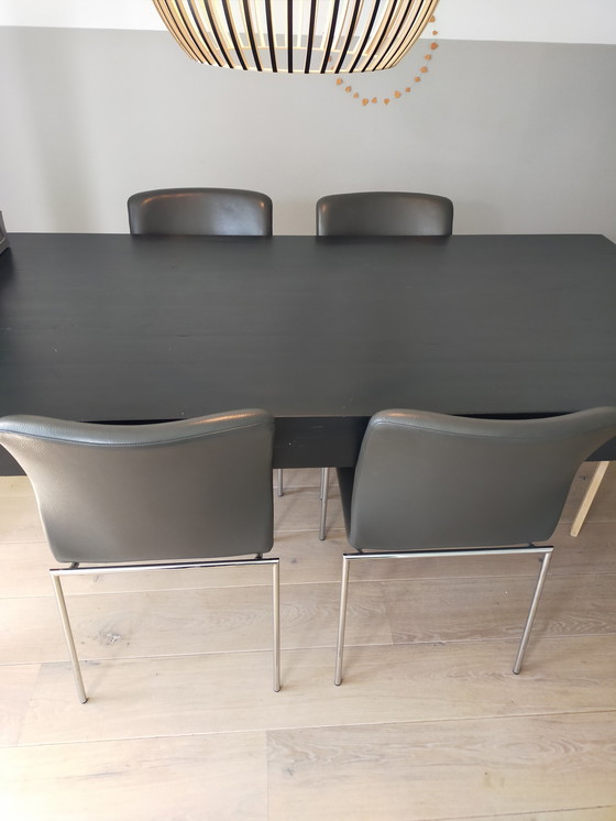 Image 1 of 4x Bert Plantagie eetkamerstoelen