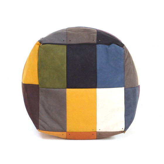 Image 1 of Handmade Patchwork Pouf