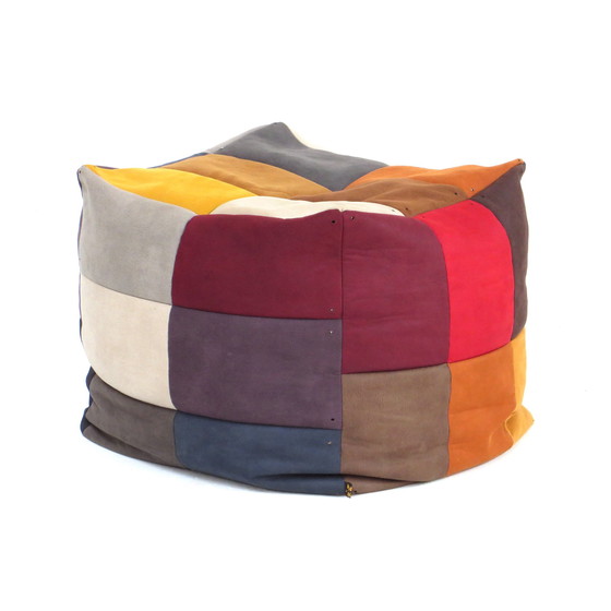 Image 1 of Handmade Patchwork Pouf