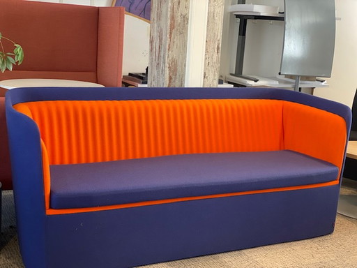 Gispen design bank - oranje/blauw