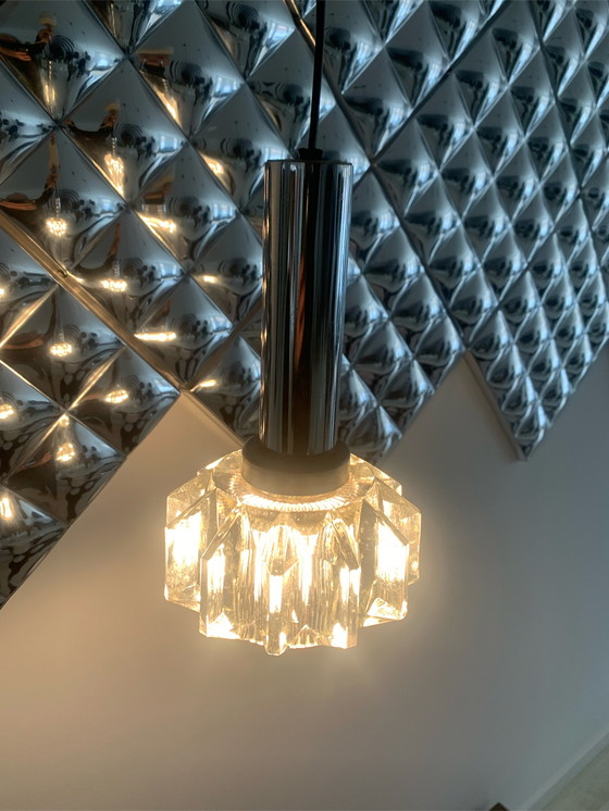 Image 1 of Vintage lampje met geslepen glas