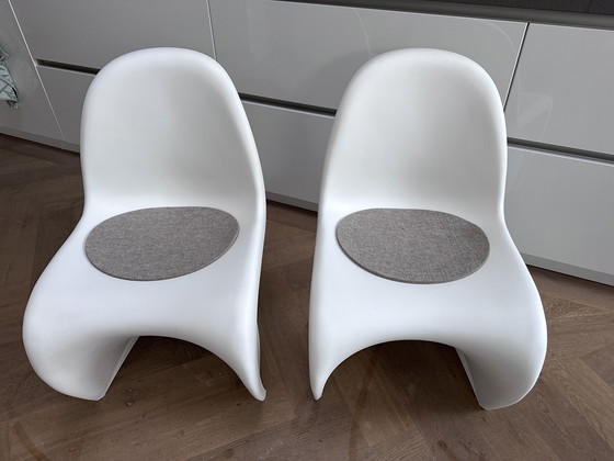 Image 1 of 2x Vitra Panton eetkamerstoel