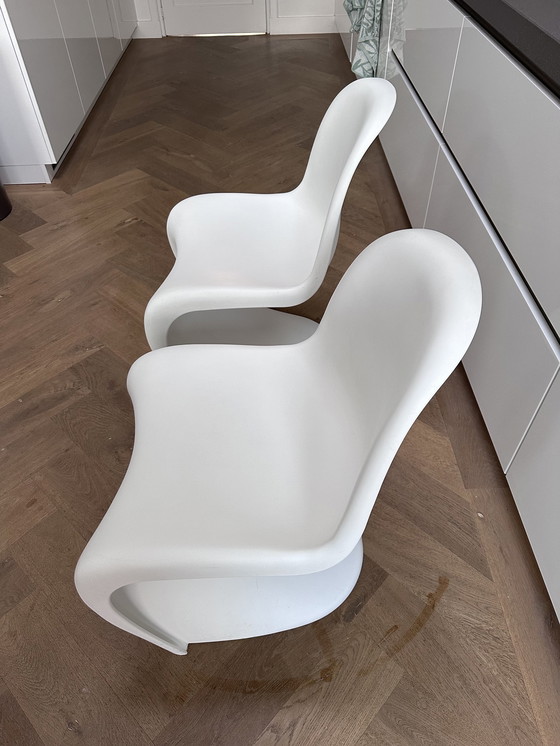 Image 1 of 2x Vitra Panton eetkamerstoel