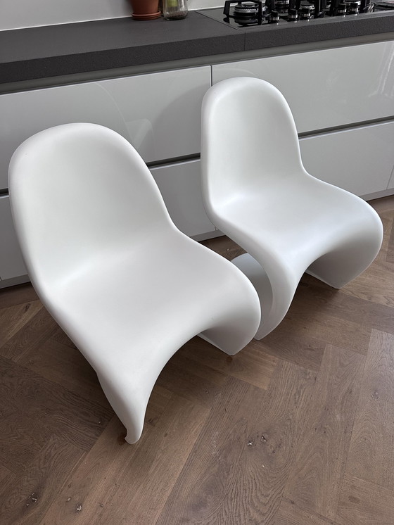 Image 1 of 2x Vitra Panton eetkamerstoel