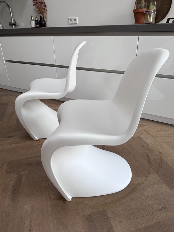 Image 1 of 2x Vitra Panton eetkamerstoel