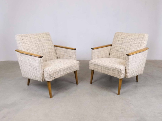 Image 1 of SET van 2 Vintage Fauteuils Clubchair MidCentury 