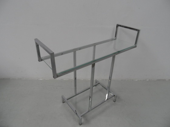 Image 1 of Midcentury chrome sidetable 1960's