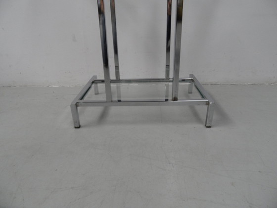 Image 1 of Midcentury chrome sidetable 1960's