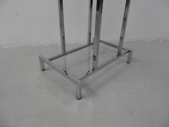 Image 1 of Midcentury chrome sidetable 1960's