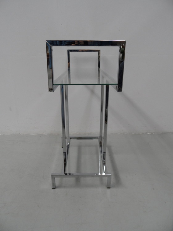 Image 1 of Midcentury chrome sidetable 1960's