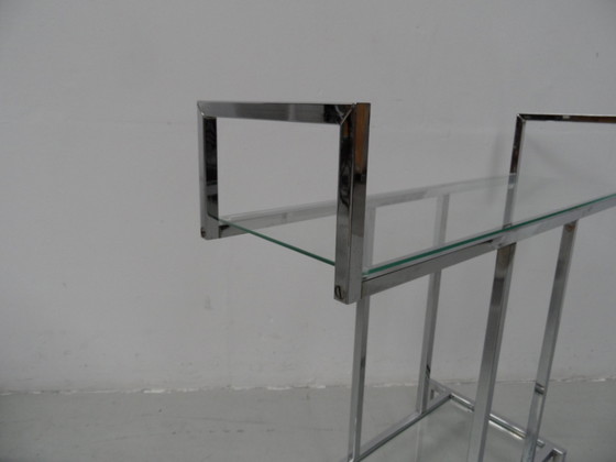 Image 1 of Midcentury chrome sidetable 1960's