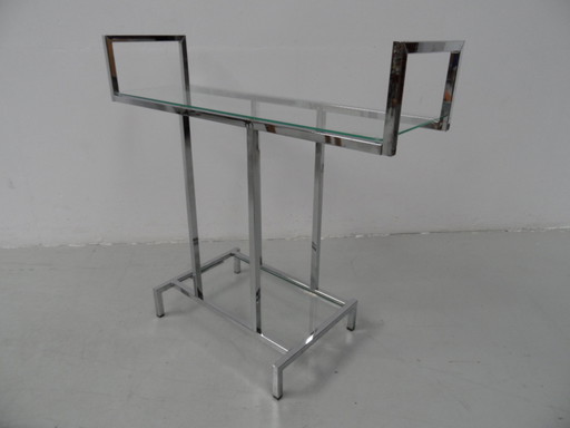 Midcentury chrome sidetable 1960's