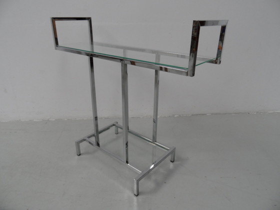 Image 1 of Midcentury chrome sidetable 1960's