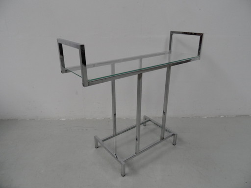 Midcentury chrome sidetable 1960's