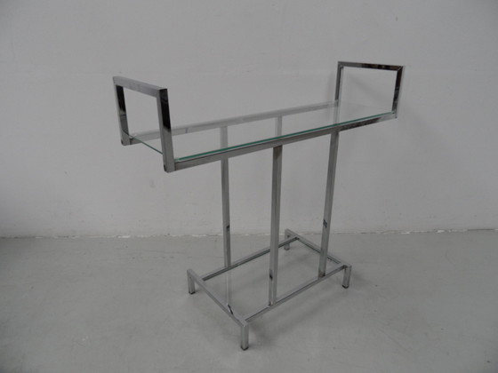 Image 1 of Midcentury chrome sidetable 1960's