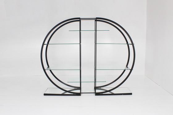 Image 1 of Vintage room divider ronde vitrine