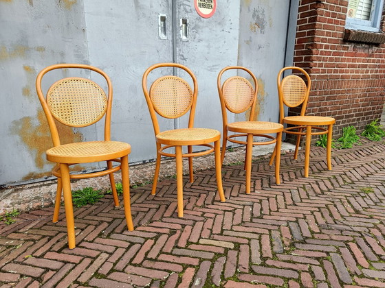 Image 1 of 4x vintage eetkamerstoel