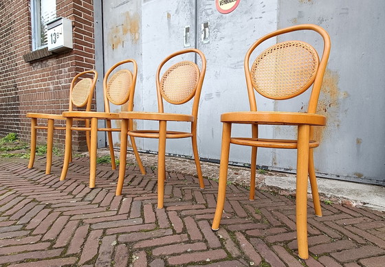 Image 1 of 4x vintage eetkamerstoel