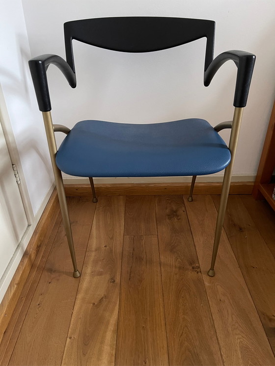 Image 1 of 2x Vintage Italiaanse design stoelen