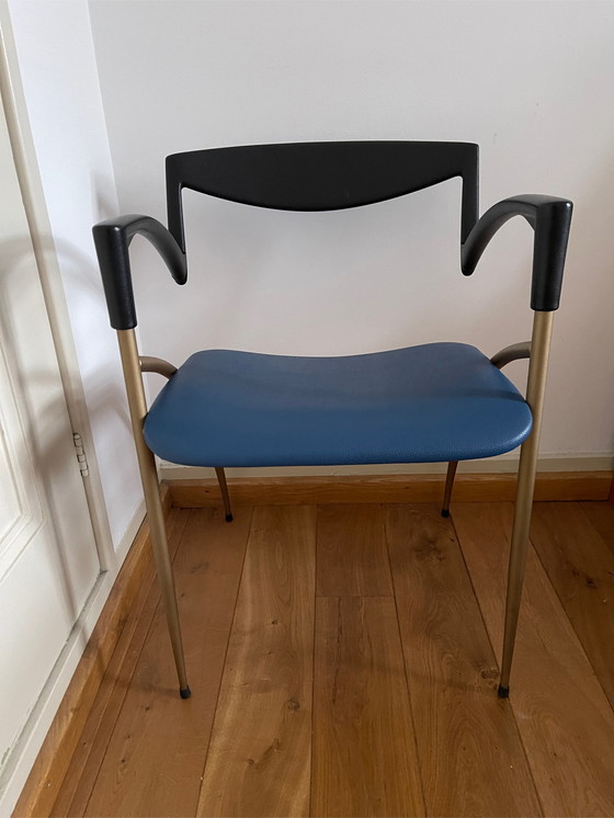 Image 1 of 2x Vintage Italiaanse design stoelen