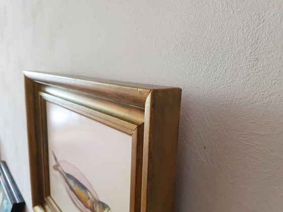 Image 1 of Aone T. Postma, Gerookte makreel op bord schilderij