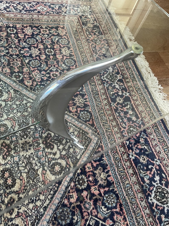 Image 1 of Vintage “shark fin” design salontafel