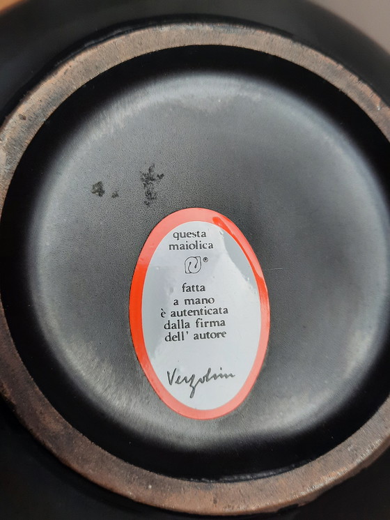 Image 1 of Vintage Verzolini questa majolica vaas