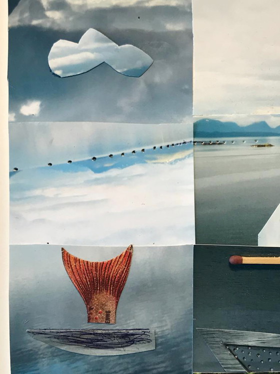 Image 1 of Han Bennink - collage met bootje