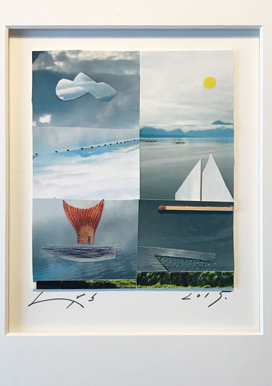 Image 1 of Han Bennink - collage met bootje