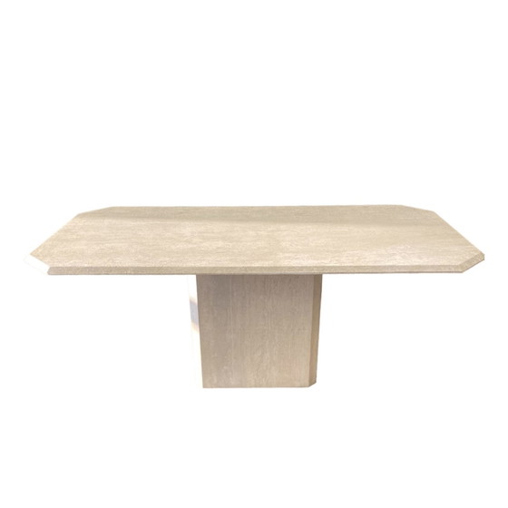 Image 1 of Vintage travertin eettafel