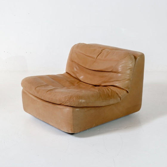 Image 1 of Leren Dreipunkt lounge fauteuil