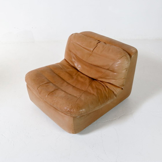 Image 1 of Leren Dreipunkt lounge fauteuil