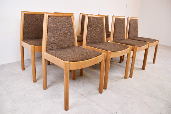Image 1 of 8 x vintage scandinavische eetkamerstoel