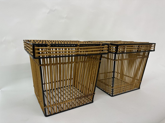 Image 1 of 2x Vintage storage basket