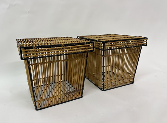 Image 1 of 2x Vintage storage basket