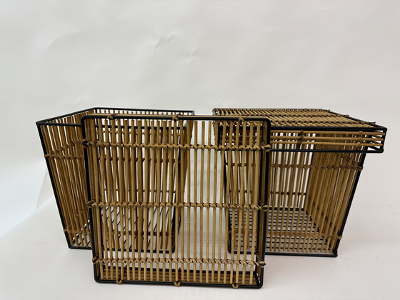 Image 1 of 2x Vintage storage basket