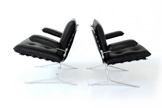 Image 1 of 1x Olivier Mourgue voor Airborne Int. “Joker” lounge stoel / Fauteuils, Frankrijk 1964