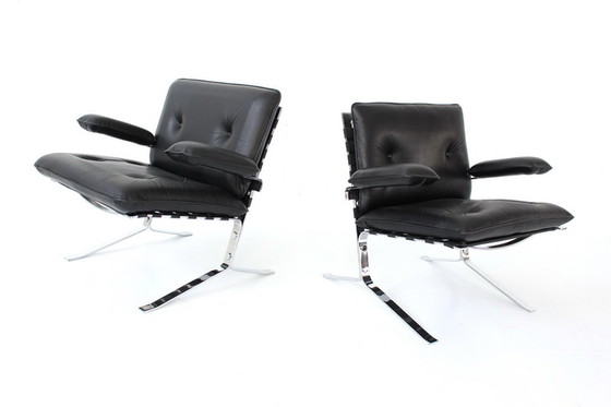 Image 1 of 1x Olivier Mourgue voor Airborne Int. “Joker” lounge stoel / Fauteuils, Frankrijk 1964