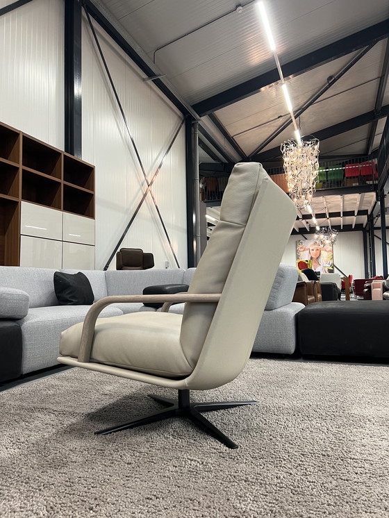 Image 1 of Leolux Kudo Draai fauteuil Off-White leer