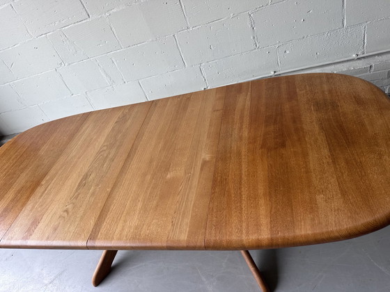 Image 1 of Vintage eettafel massief uitschuifbaar 