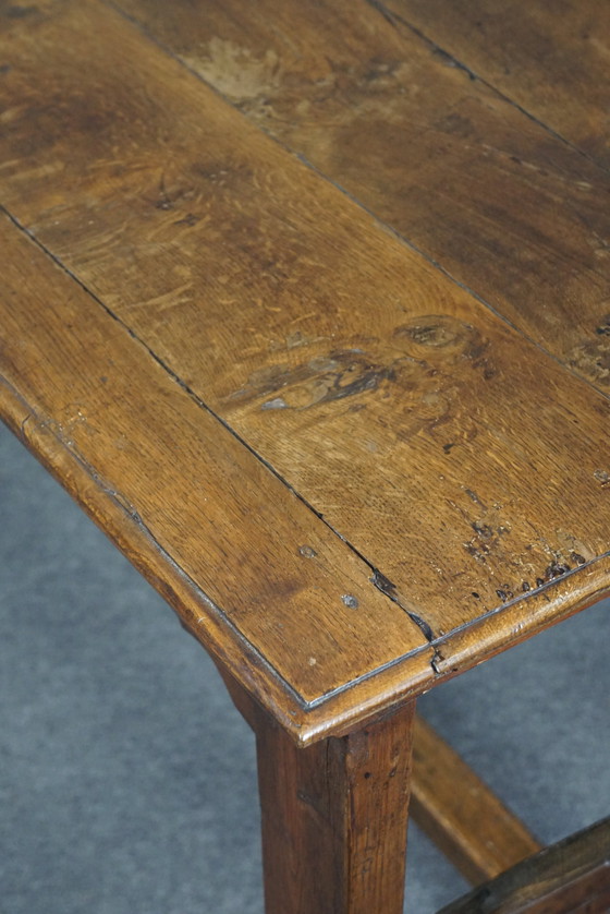 Image 1 of Franse eikenhouten eettafel, groot formaat