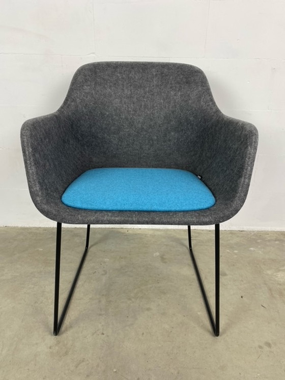 Image 1 of 2x Vepa Felt chair sledestoel