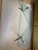 Rolf Benz glazen tafel